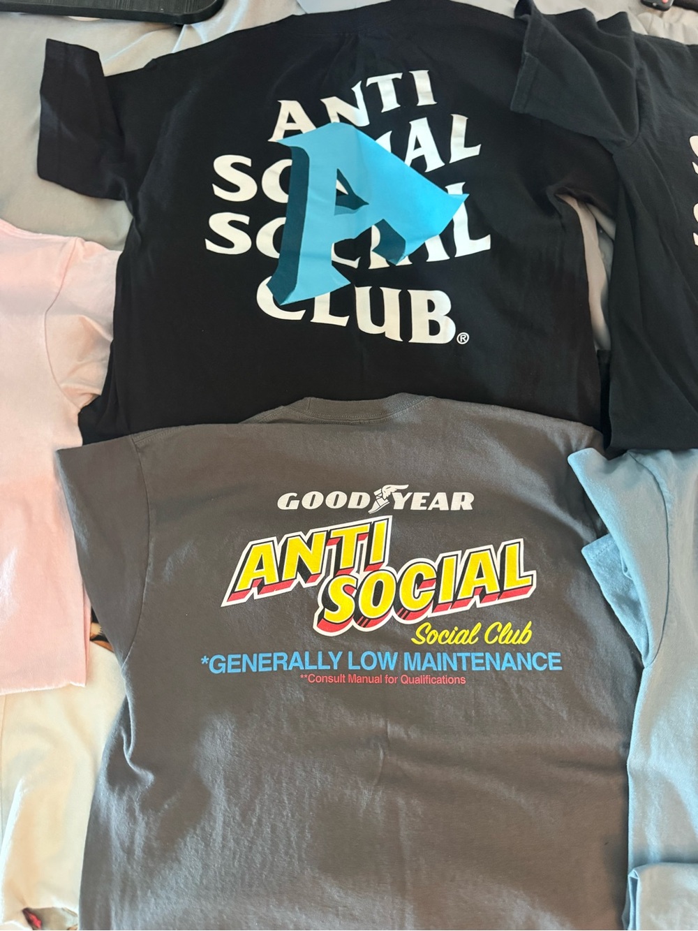 Anti Social Social Club lot of 6 tees. Men’s mediums(all)
